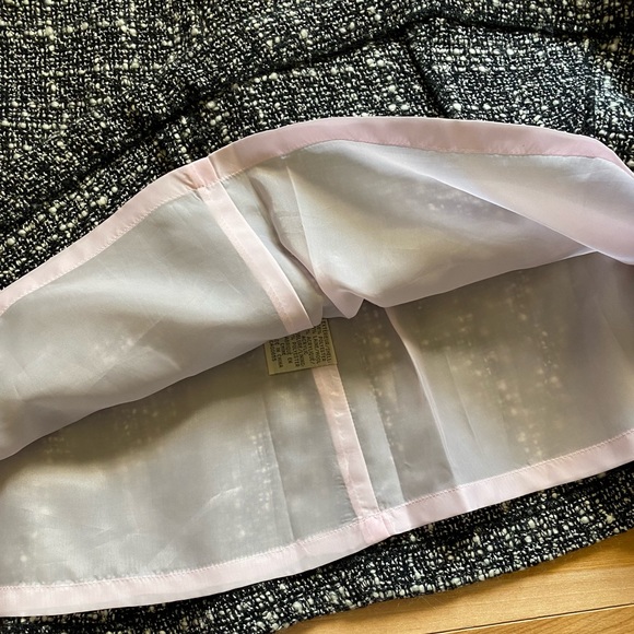 RW&CO. Black & White Bouclé Tweed Skirt - Picture 5 of 9